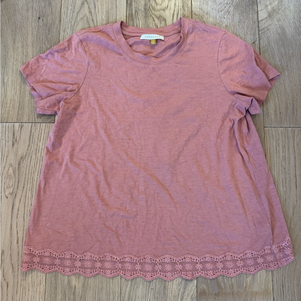 DownEast Basics Top with Lace Detail